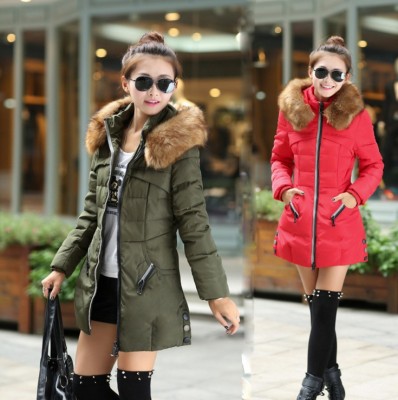 Cotton clothes women's long slim women's jacket large size cotton jacket winter women's coat foreign trade hot style