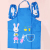 Two pieces of food grade baby bib for children's overalls baby apron cuff