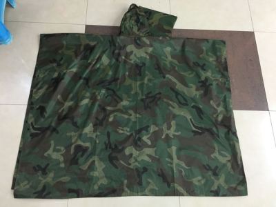 Camouflage Manufacturers direct foreign trade camouflage adult four pieces of raincoat four in one raincoat