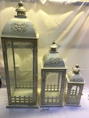 European-Style Storm Lantern Candlestick Home Decoration Set