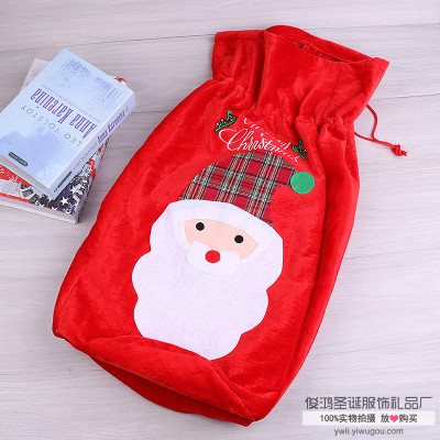 Christmas bag Christmas bag Christmas bag pull rope bag Santa Claus gift bag.