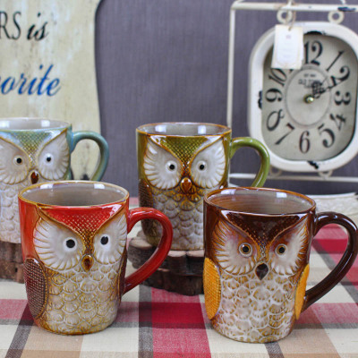Firing crafts with an owl cup creative home accessories