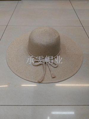 Chengwen Europe and the United States make summer sun hat children elegant joker big eaves straw hat