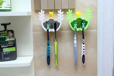 Manufacturer direct-sale toothbrush holder four-color mixing support to add advertising.