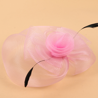 Zhu Yunlong Hat Industry New High-End Banquet Veil Headdress Barrettes Top Hat Hair Accessories