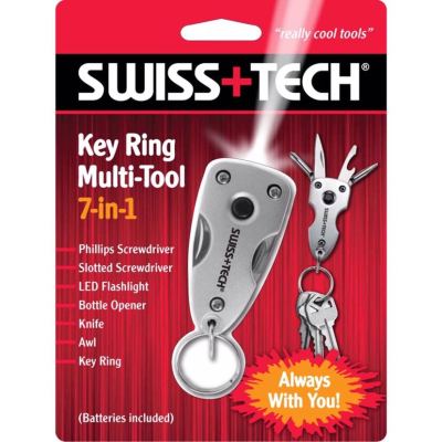 Genuine Swiss Tech Swiss Technology 7-in-1 Mini Keychain Multi-Functional