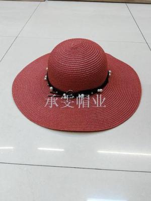 Hat lady summer summer sun block sun Hat Korean version joker beach big coastal side travel small fresh