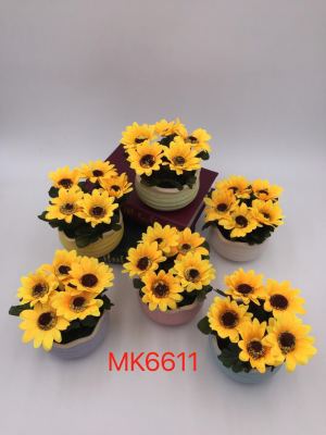 Manufacturer's direct sales of 10 yuan bouquets of exquisite sunflower flowers, artificial flowers and flowers