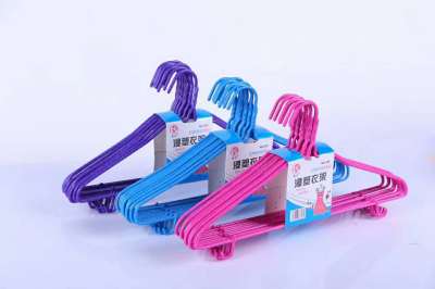 The new product hangers add coarse anti-slip metal wire coat hanger 9.9/10 yuyuan store wholesale