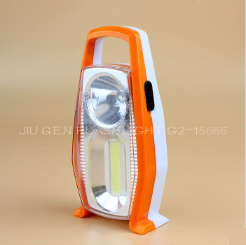 Long root flashlight DX-6118 COB battery emergency light