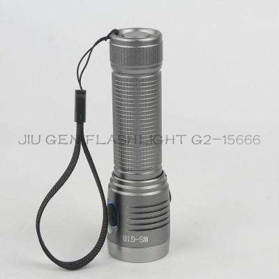 Long root flashlight G18 T6 bulb aluminum flashlight
