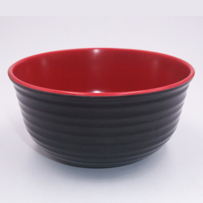 Factory Direct Sales Red and Black Thread Melamine Bowl
