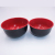 Factory Direct Sales Black Red Two-Tone Bowl Melamine Noodle Bowl Soup Bowl