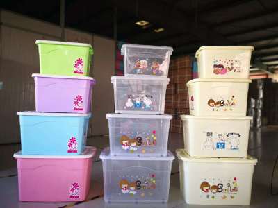 Add thick hand toy storage box with lid and clean plastic container