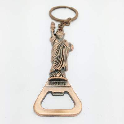 New York free goddess keychain travel souvenir yiwu factory gift customization