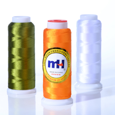 MH Brand 120D 150D 100 Polyester Embroidery Thread Manufacturer