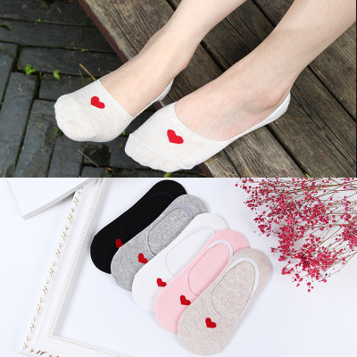 Socks manufacturer spring shallow-mouthed stockings for women version of the anti-slipsocks 200 pin cotton stockings