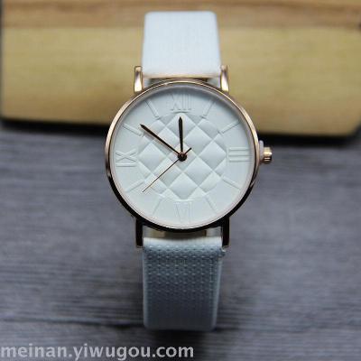 The new minimalist 3D effect Roman ladies' fashion watch