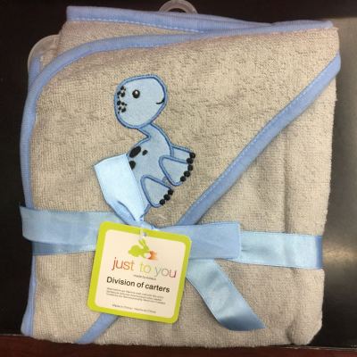 Cotton towel holding baby