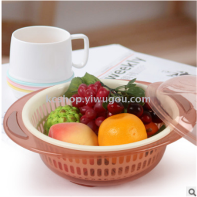 Plastic household daily cleaning basket fruit and water basket of dust and water use screen