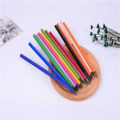 Foreign trade students pencil leather head environmental protection non-toxic paint with rubber ebony writing smooth black wood