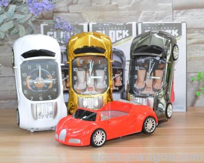 Foreign Trade Export Creative Table Wall-Mounted Sports Car Alarm Clock Wholesale Company Gift Gift Photography Equipment