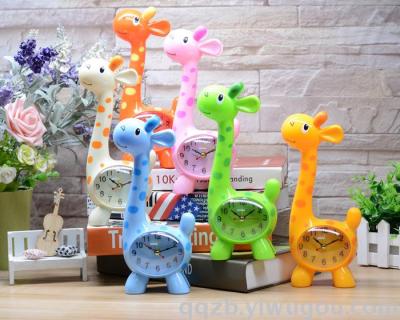 Korean Style Creative Table Setting Cute Giraffe Alarm Clock Wholesale Students' Supplies Company Gifts Daily Necessities