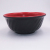 Factory Direct Sales Red and Black Two-Tone Melamine Noodle Bowl