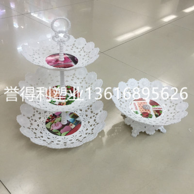 The new three-layer fruit basket FL with a base for plastic dessert plates