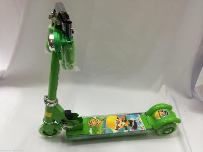 Three wheeled scooter with music children's scooter