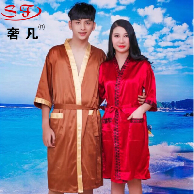 Sweat steaming suit men and women bathrobe lovers bathing suit cotton chun xia beauty salon sauna.