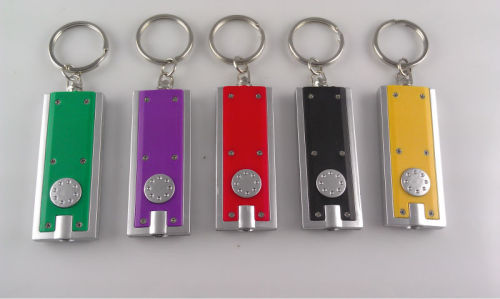 Square Led Plastic Keychain Light KT-C Advertising Promotion Small Gifts Creative KT-C