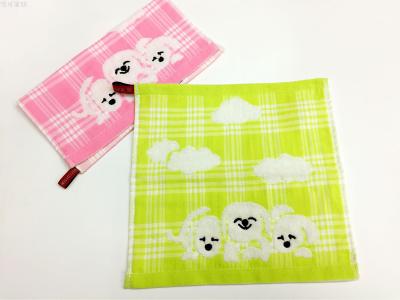 Cotton gauze square cloth double cotton baby garden children's saliva handkerchief export.