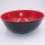 The factory sells black and red double-color large drawing bowl.