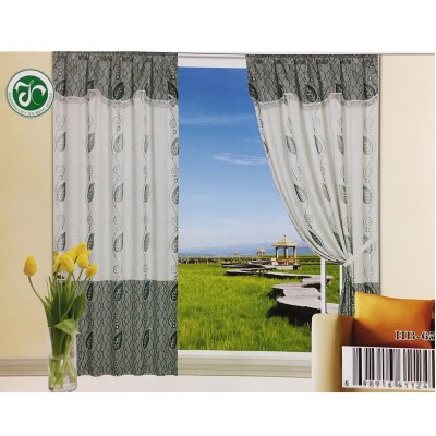African South American sitting room bedroom curtain jacquard cloth curtain cloth with simple wave curtain cloth.
