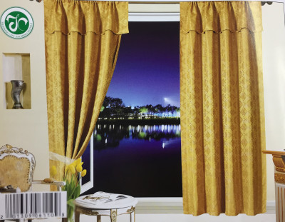 African South American sitting room bedroom curtain jacquard cloth shade cloth simple curtain.