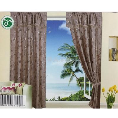 African South American sitting room bedroom curtain jacquard cloth to cover the cloth with simple decorative pattern.