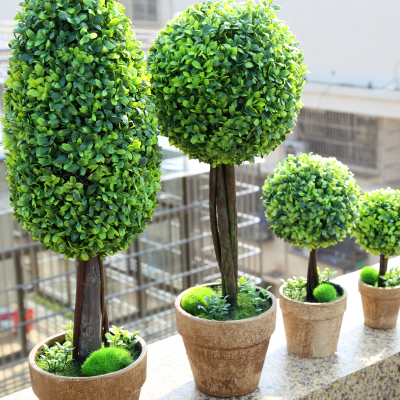 Full size support to order fake tree simulation plant potted miniature miniature miniature potted landscape decoration.