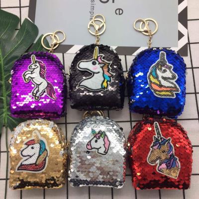  new unicorn bright piece, small purse, small schoolbag, student mini purse, headphone package manufacturer is straight