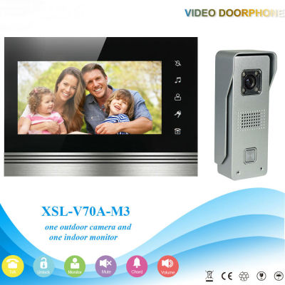 7"inch LCD Color Hands Free LCD Colour Video Door Phone Doorbell Door Entry Intercom System