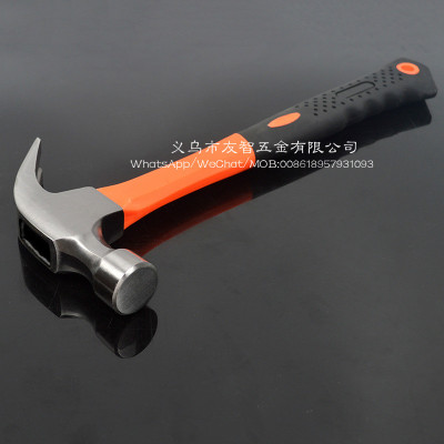 Quality bag plastic handle claw hammer.