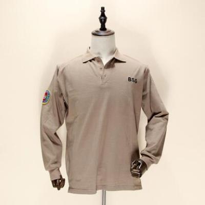 Lapel leisure long sleeve polo shirt winter thickening cotton wear-resistant clothing wholesale work clothes.