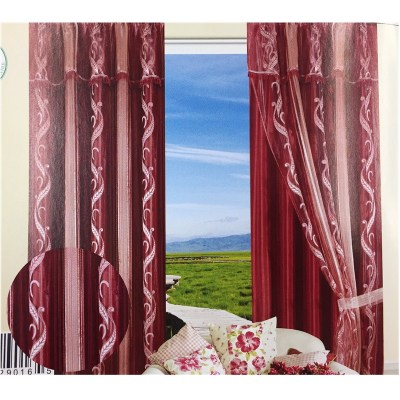 Africa South America living room bedroom curtain shade cloth simple cut cloth double double curtain.