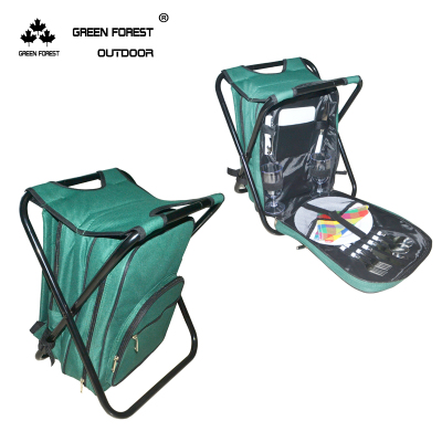 Military green Oxford cloth double - shoulder double - shoulder export insulated bag outdoor picnic bag