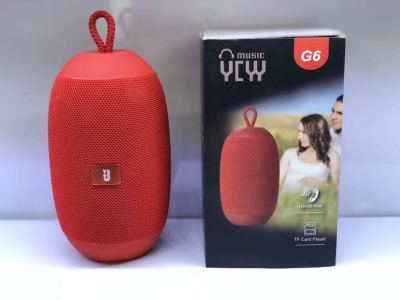 G6 cloth art round bluetooth speaker mini speaker