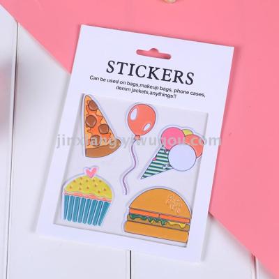 PU leather Stickers  cartoon decoration stickers mobile phone stickers bag stickers luggage computer phone Stickers