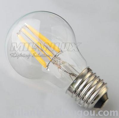 E27,4W, 6W transparent glass LED energy-saving lamp bulb.