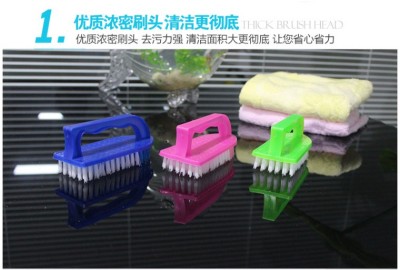 Creative multi-function handle washing brush plastic soft brush cleaning brush.