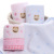 Cartoon cotton soft water absorbent non twist embroidered bear head towel