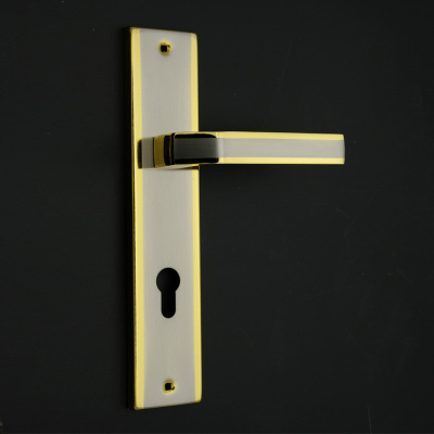 Iron and aluminum hand lock f919-l15 simple export foreign trade door lock manufacturers direct sale.